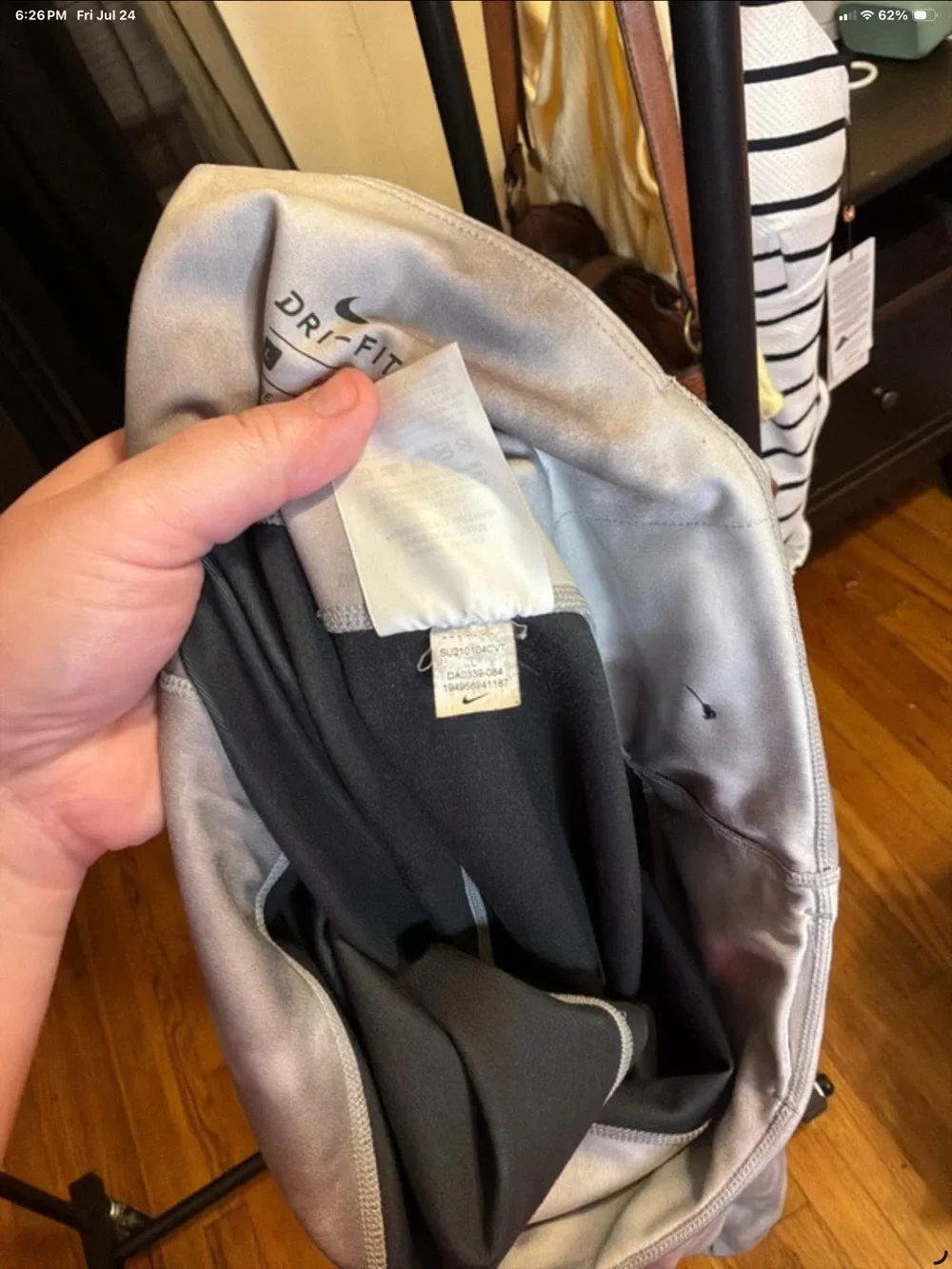 Nike Gray Tie-Dye Active Leggings